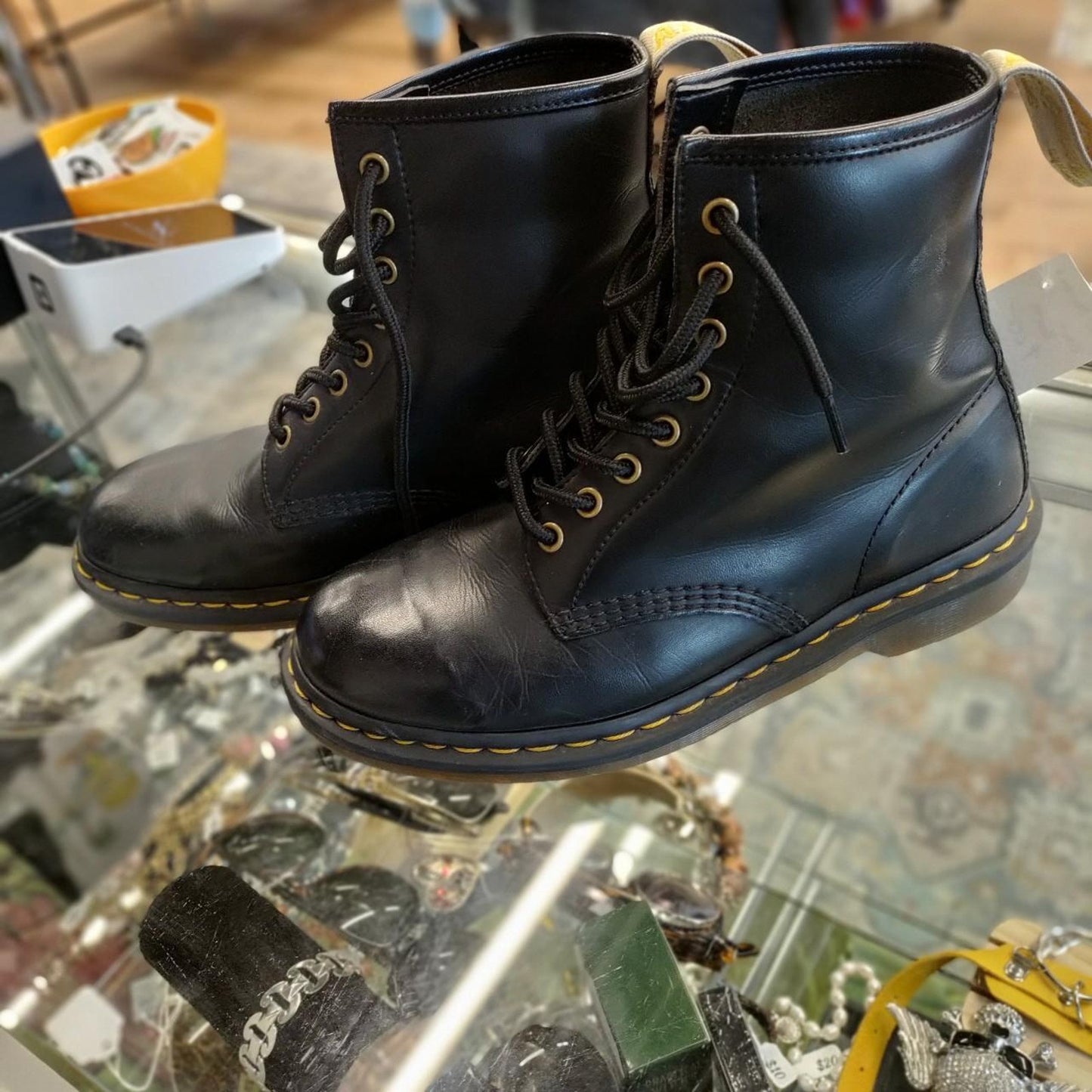 Black Dr Martens Combat boots Size 10