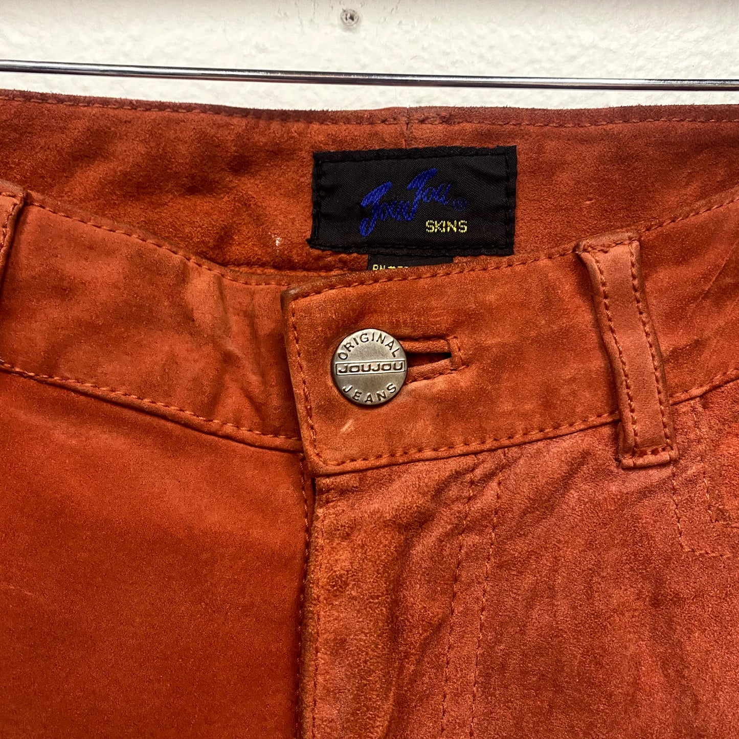 90s Joujou Orange Suede Pants