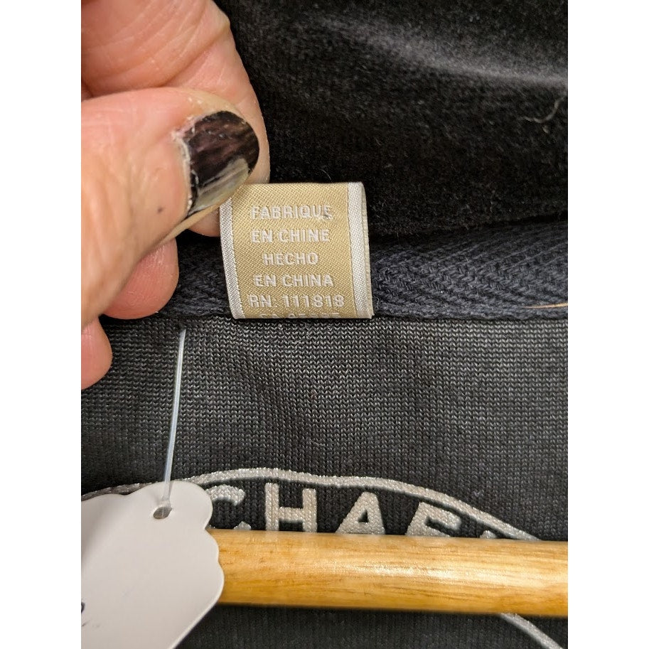 Michael Kors Black Velour Track jacket