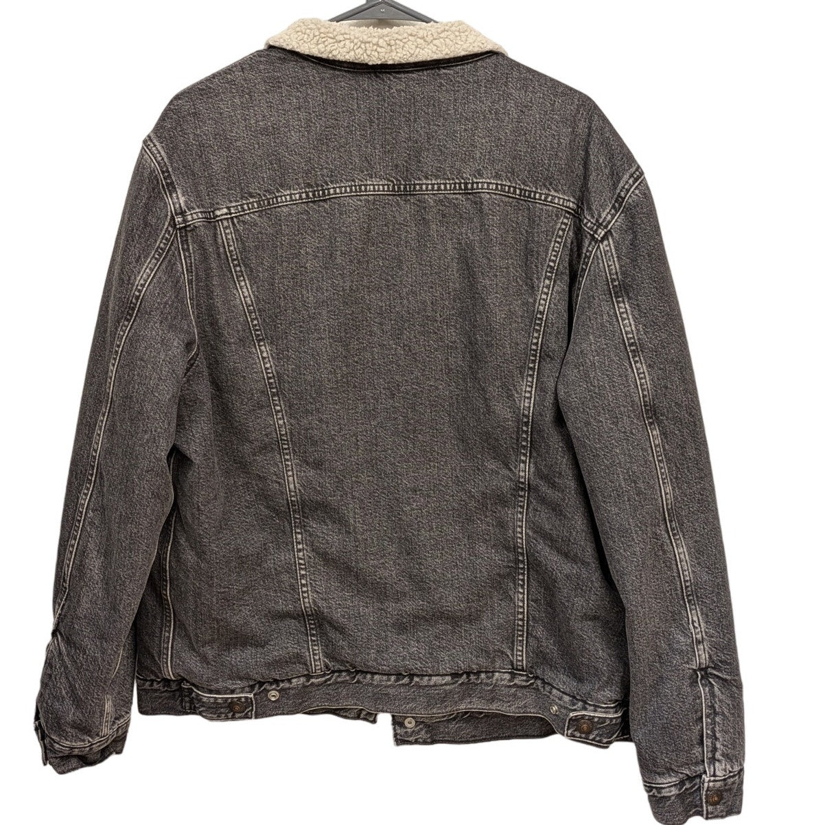 Levi's Sherpa Lined Black Stone Wash Denim Jacket