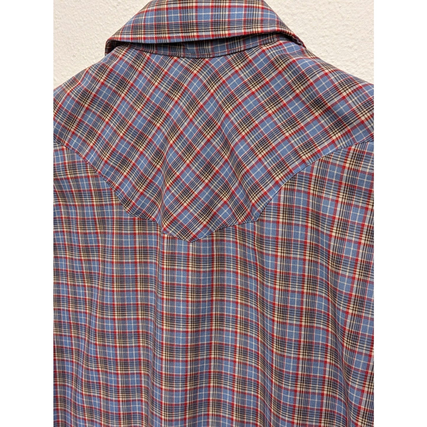 1990s Levi's plaid Western pearl snap up shirt