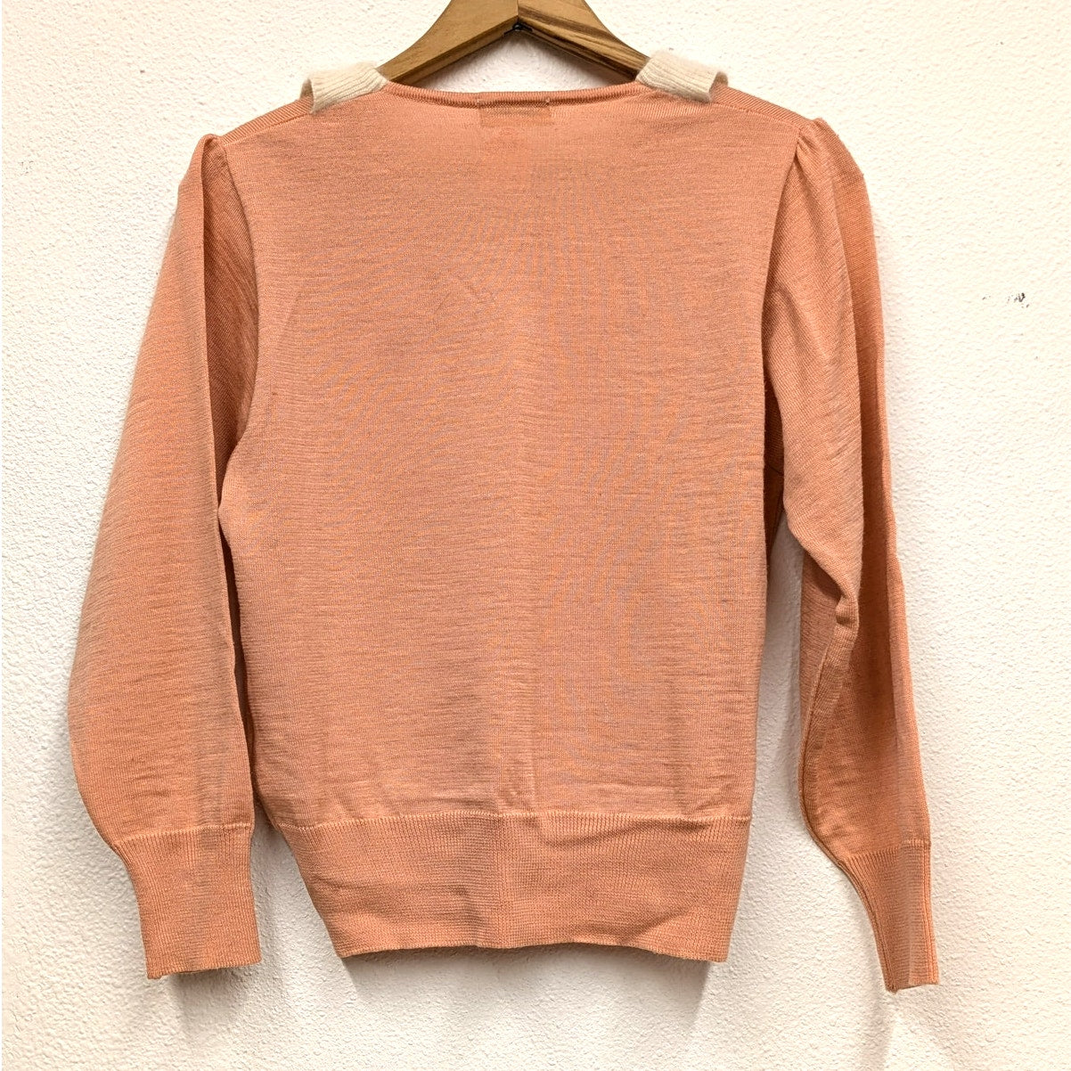 Vintage peach Lianne collared sweater