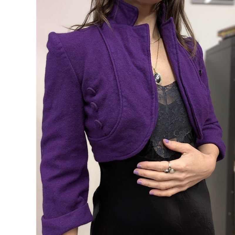 Vintage Purple Shrug Jacket