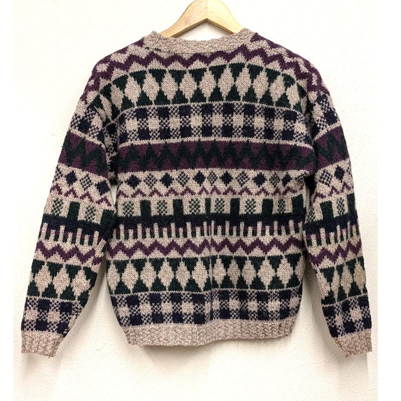 Vintage Eddie Bauer Patterned Wool Sweater