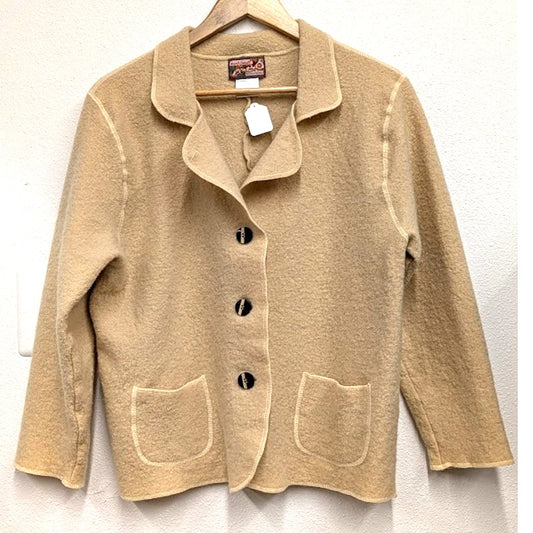 April Cornell 100% Wool Sweater Jacket