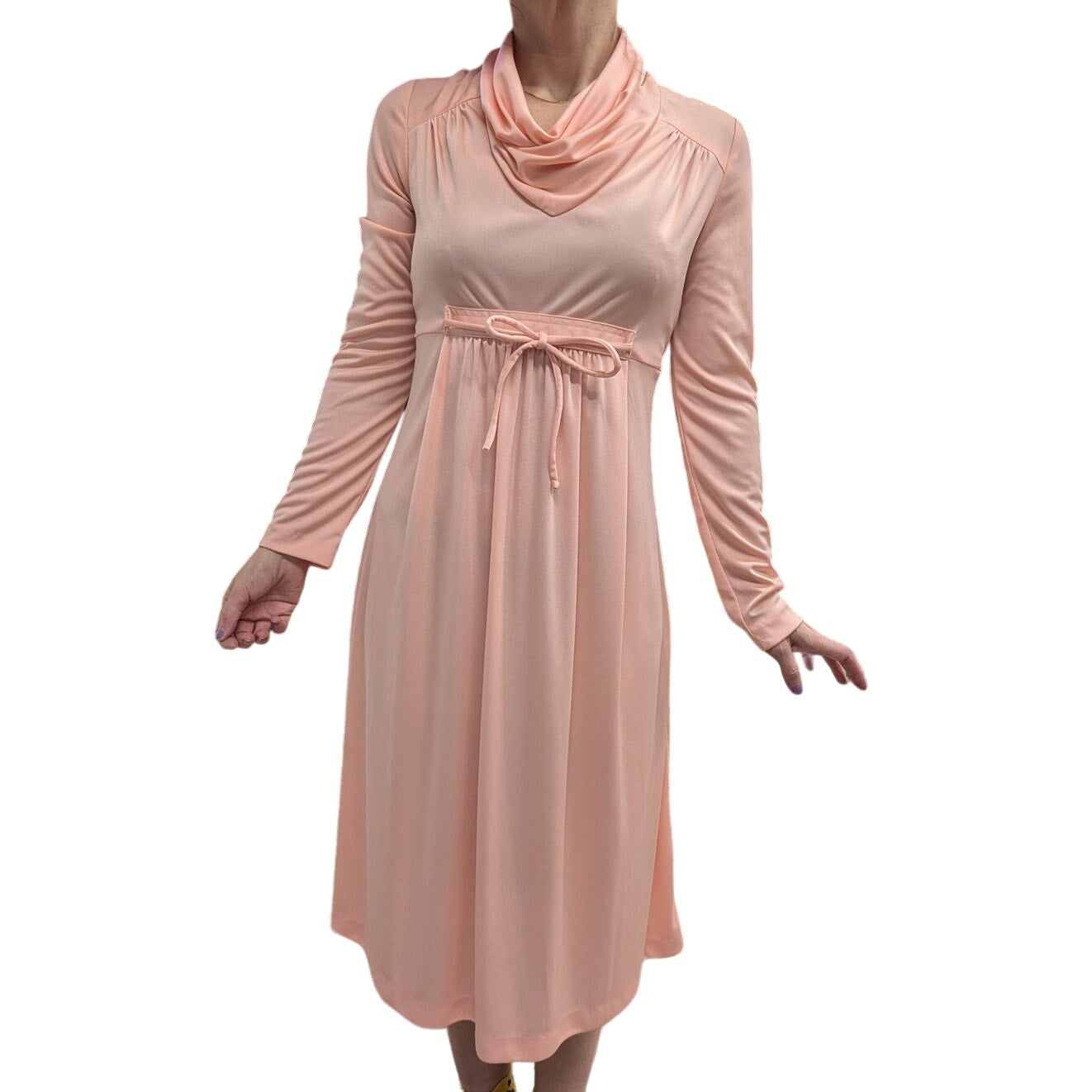 Act I peach vintage dress