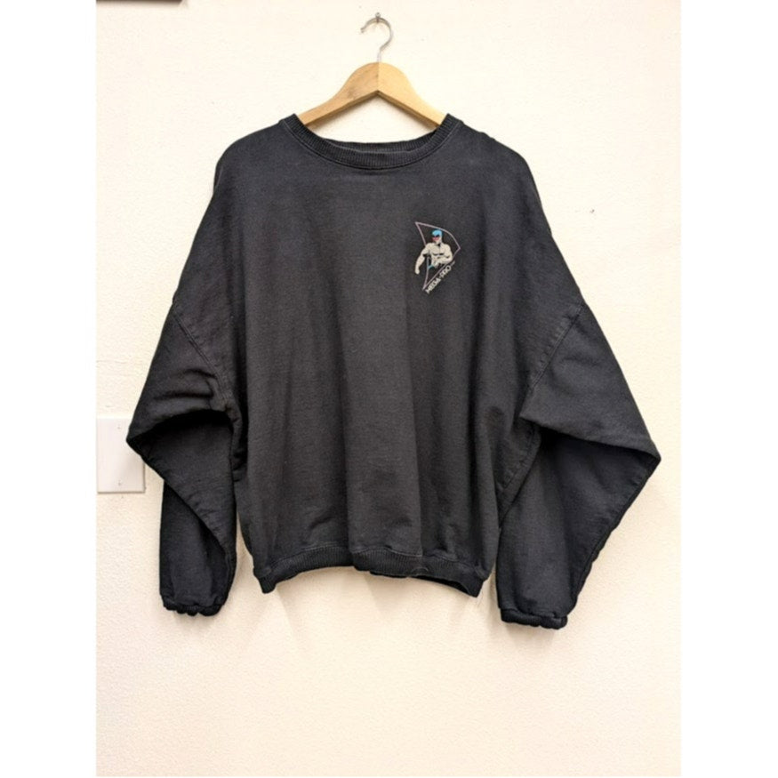 Mega Pro Pure Cottonwear black crewneck sweater