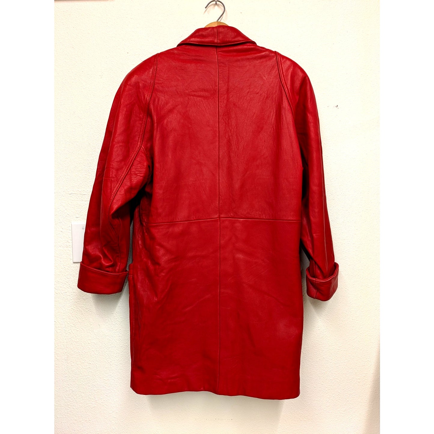 Wilson's 1980s oversized Red leather jacket