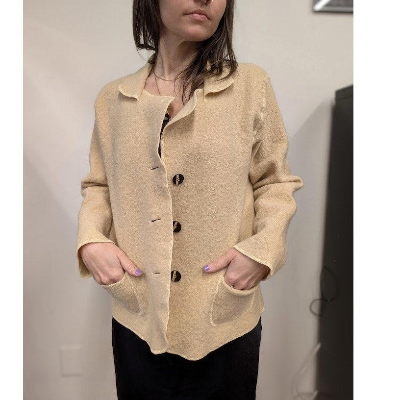 April Cornell 100% Wool Sweater Jacket