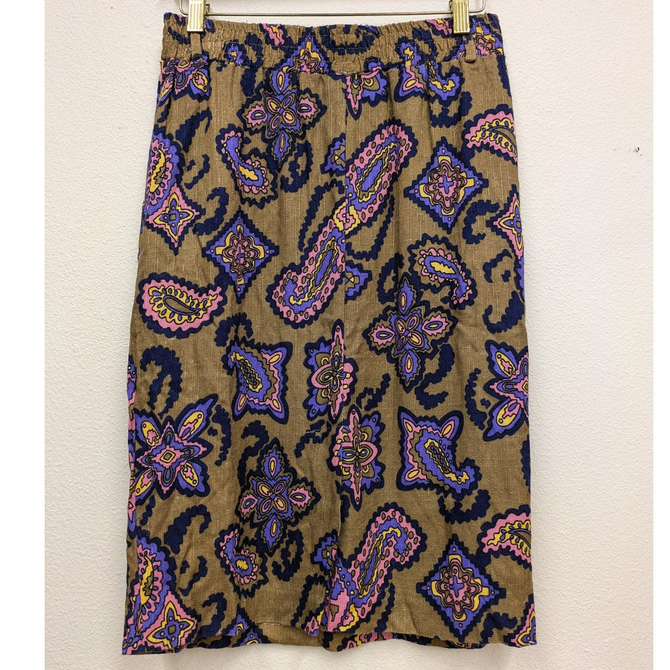 Vinatge Norton McNaughton Linen Paisley Pencil Skirt