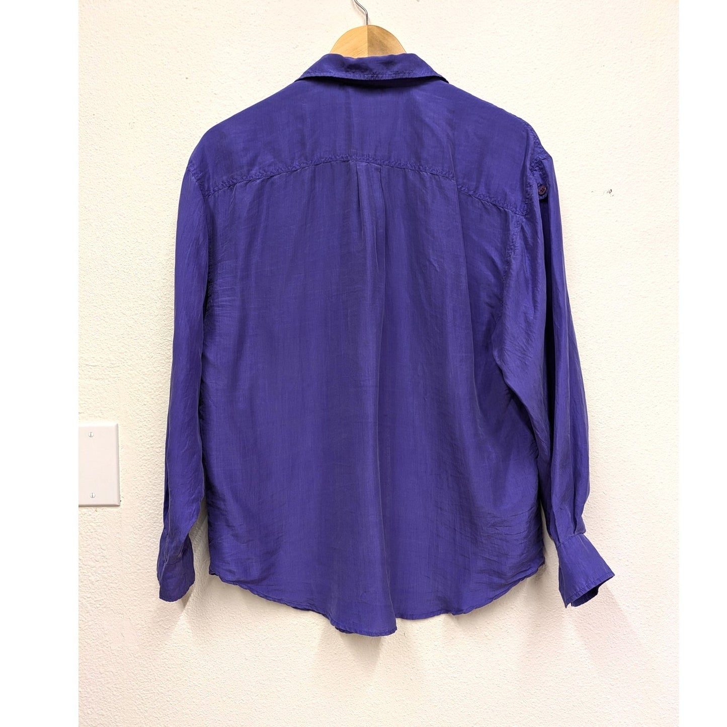 Vintage 100% silk Purple Oni Wear Blouse