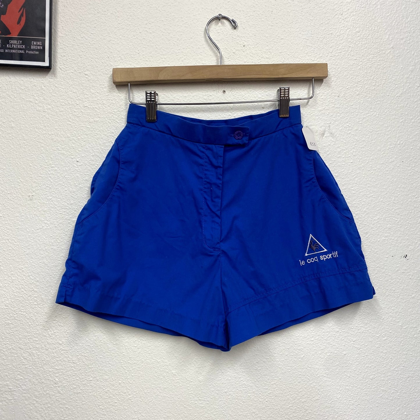 Vintage Le Coq Sportif Blue Mini Shorts