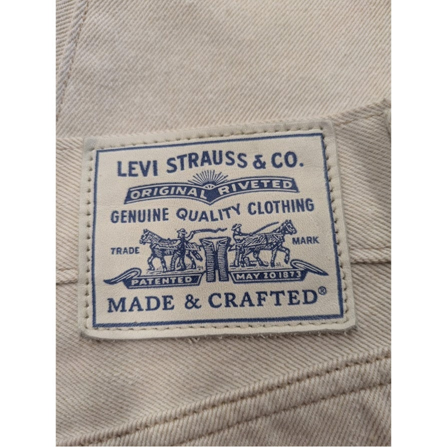 Levi's Cream Cropped Column Pant size 28