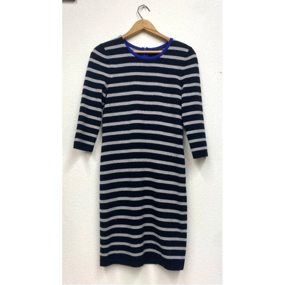 Aqua Cashmere Striped Sweater Dress