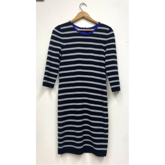 Aqua Cashmere Striped Sweater Dress