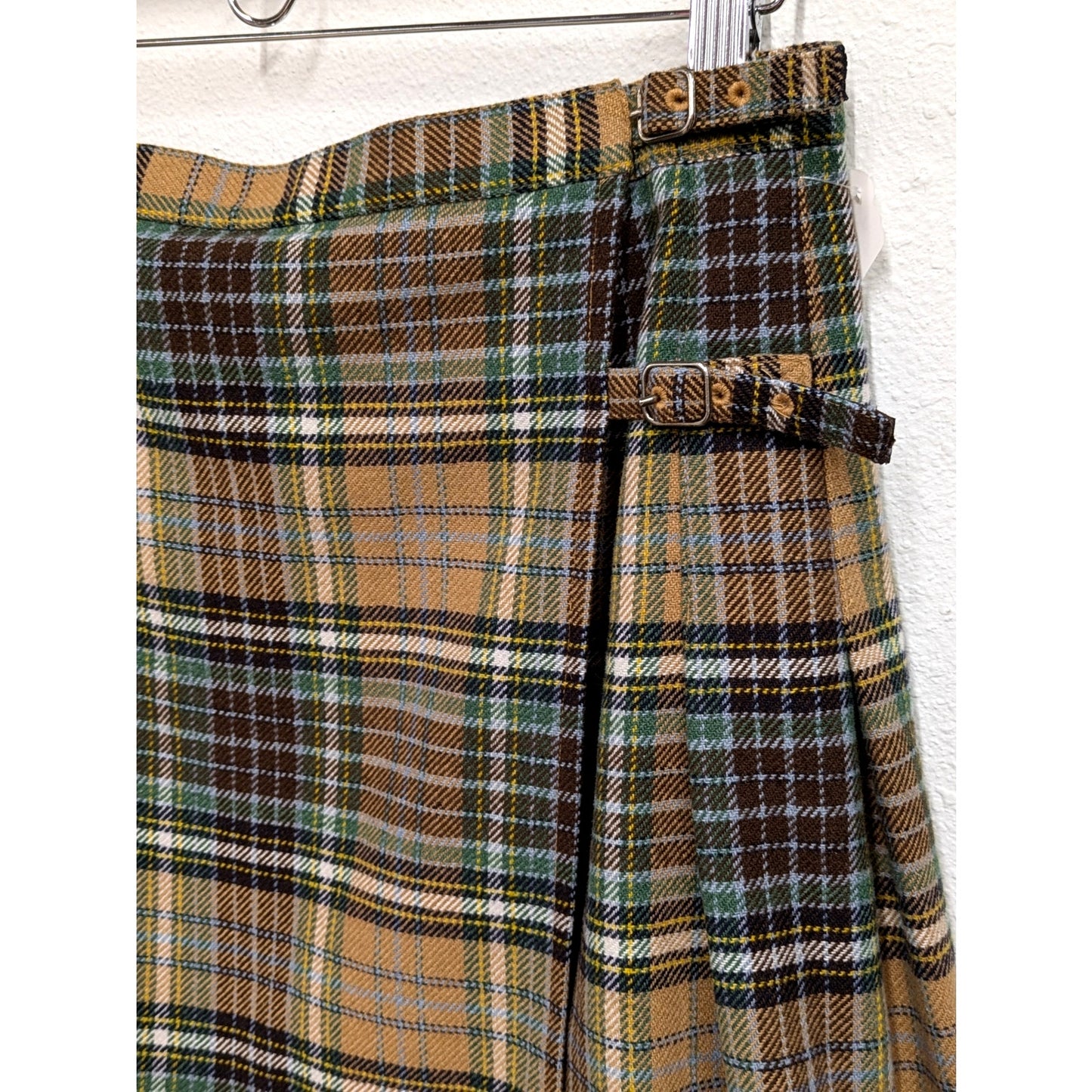 J.Crew Wool-Blend Plaid Kilt Skirt.