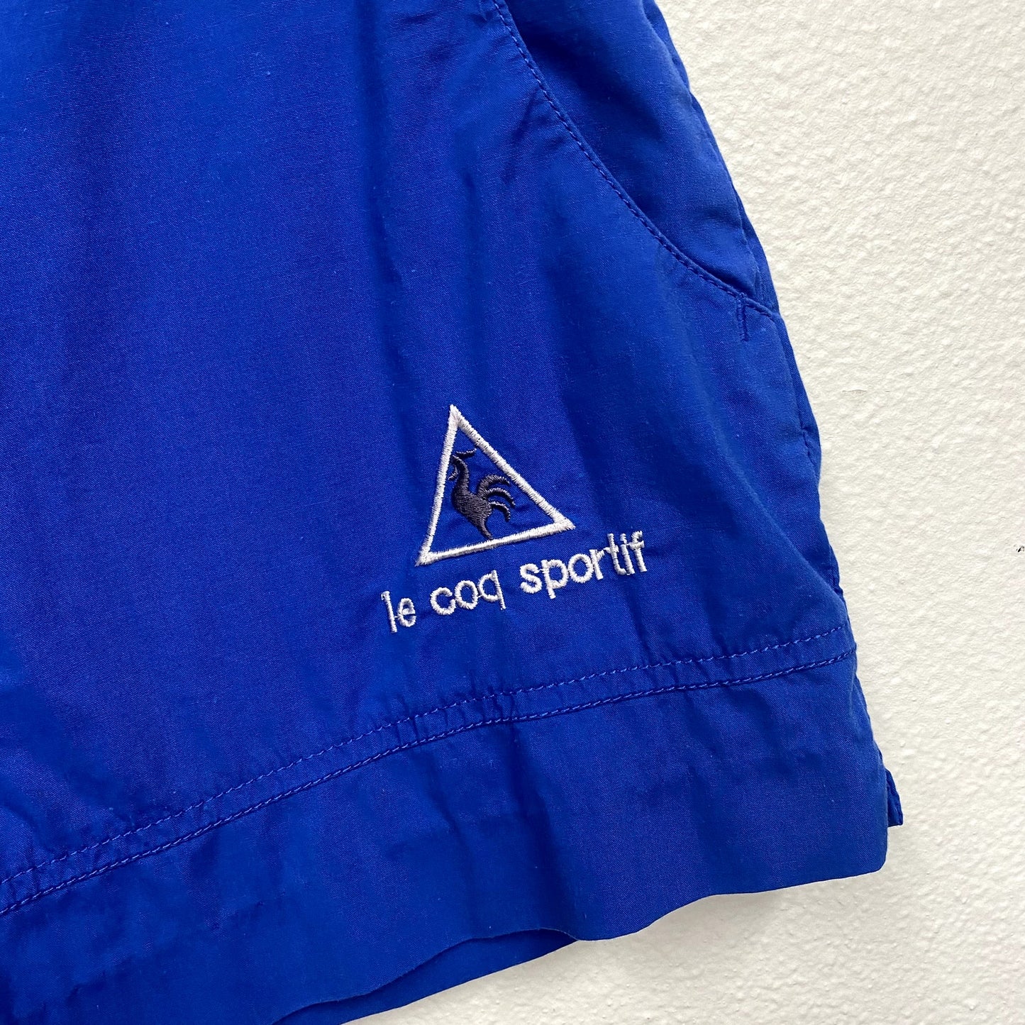 Vintage Le Coq Sportif Blue Mini Shorts