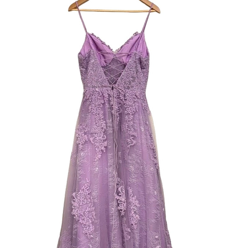 Lavender Lace Hebeos Gown