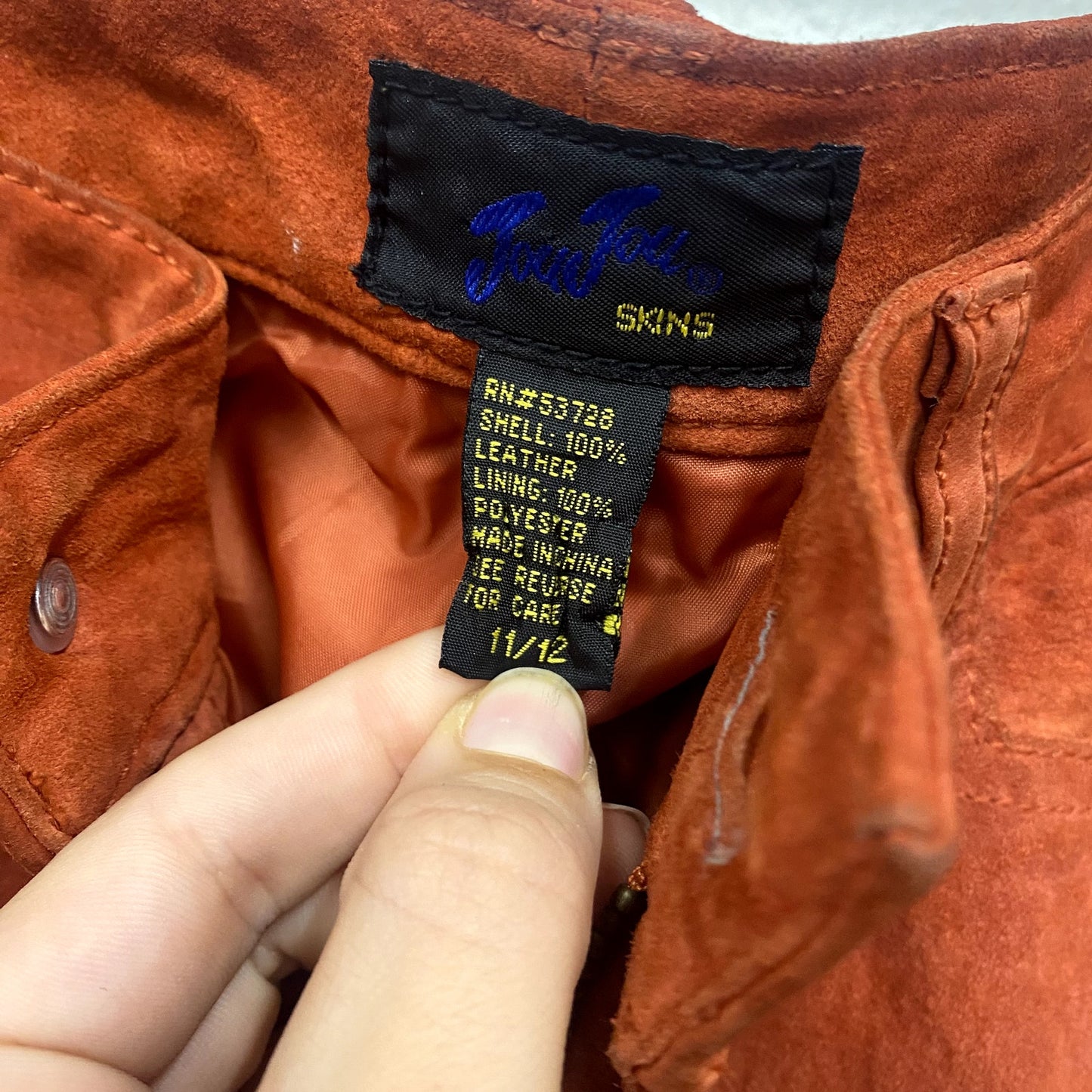 90s Joujou Orange Suede Pants