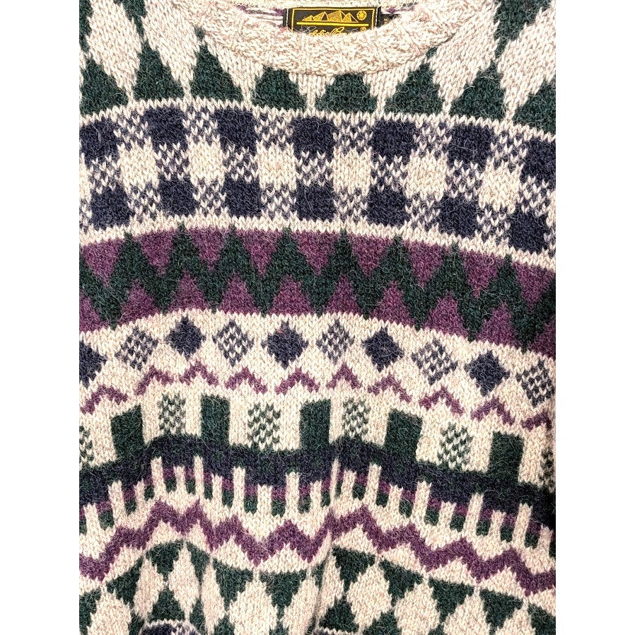 Vintage Eddie Bauer Patterned Wool Sweater