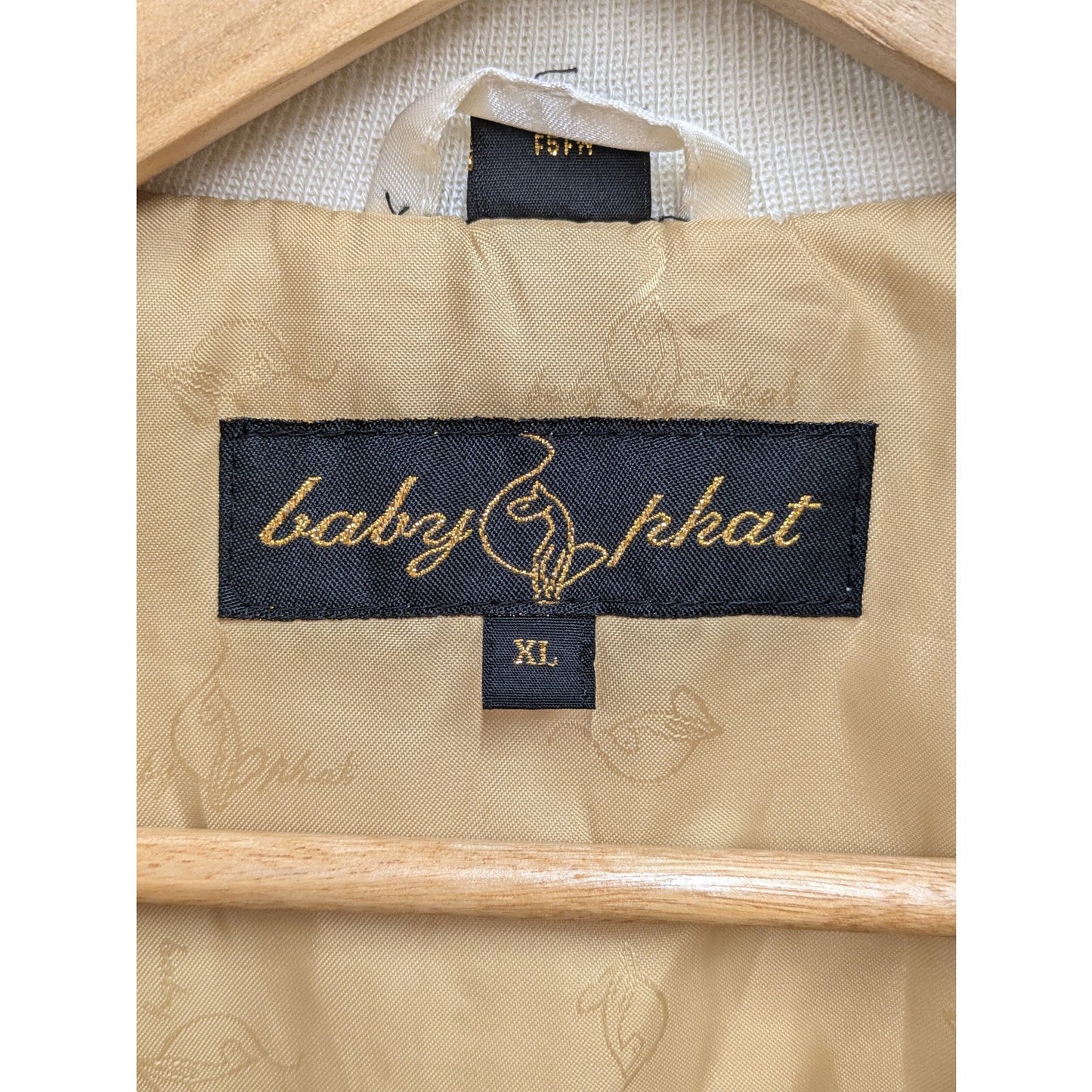 Y2K Baby Phat Ivory Bomber Jacket