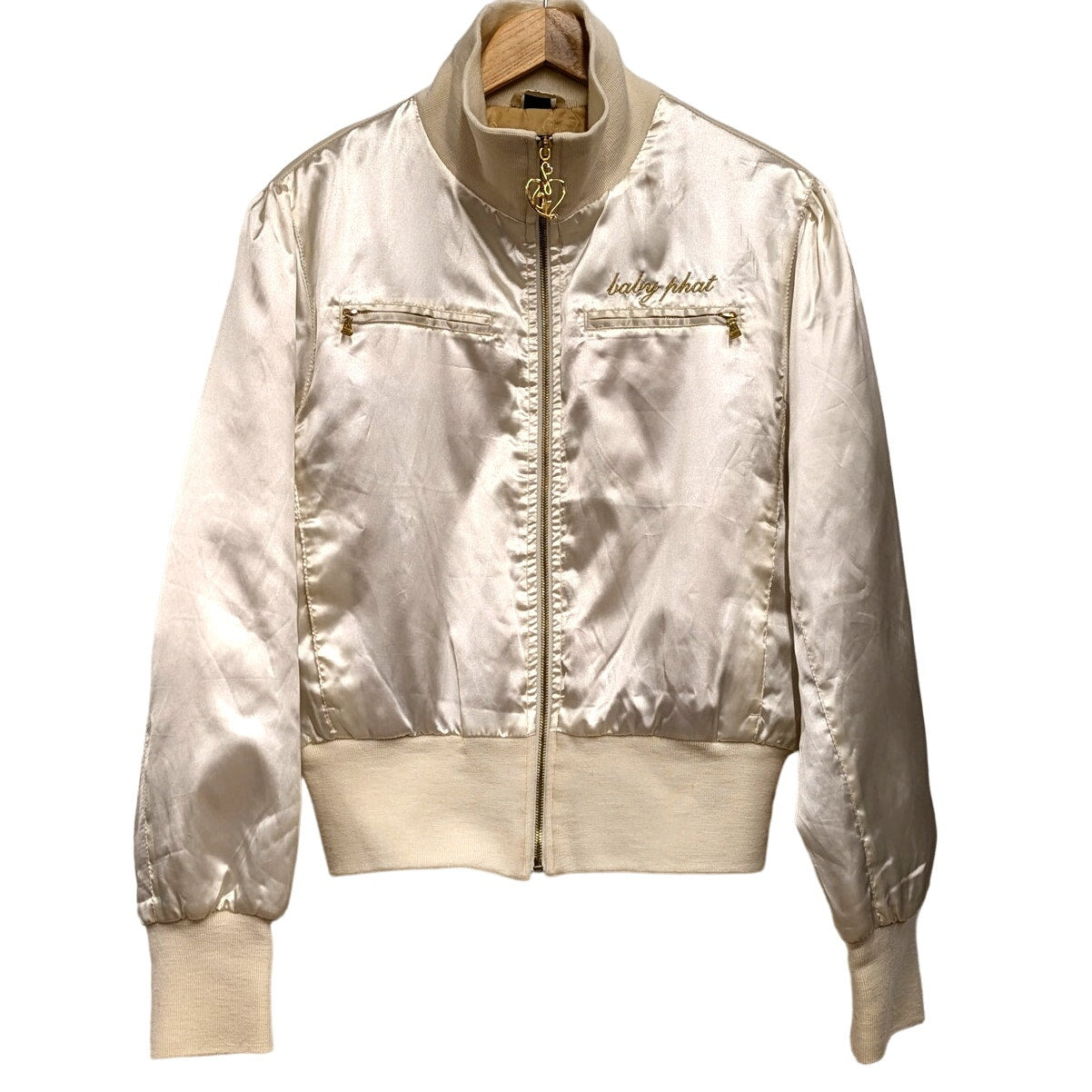 Y2K Baby Phat Ivory Bomber Jacket