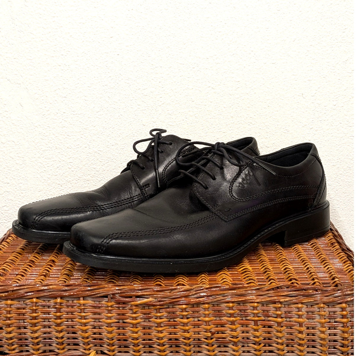 ECCO Men's New Jersey Black Lace Oxfords